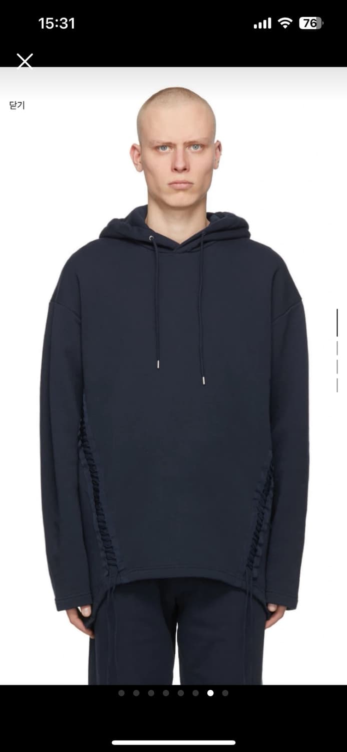 헬무트랭 후디 네이비 상품이미지4