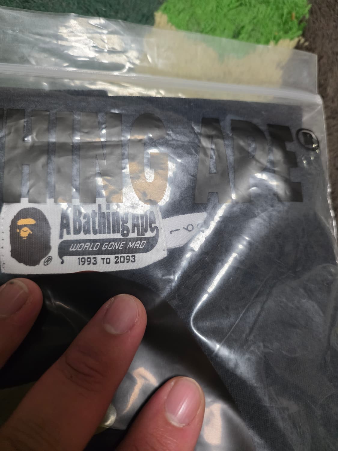 [160] 베이프 빅 사루 롱슬리브 블랙 키즈 상품이미지4