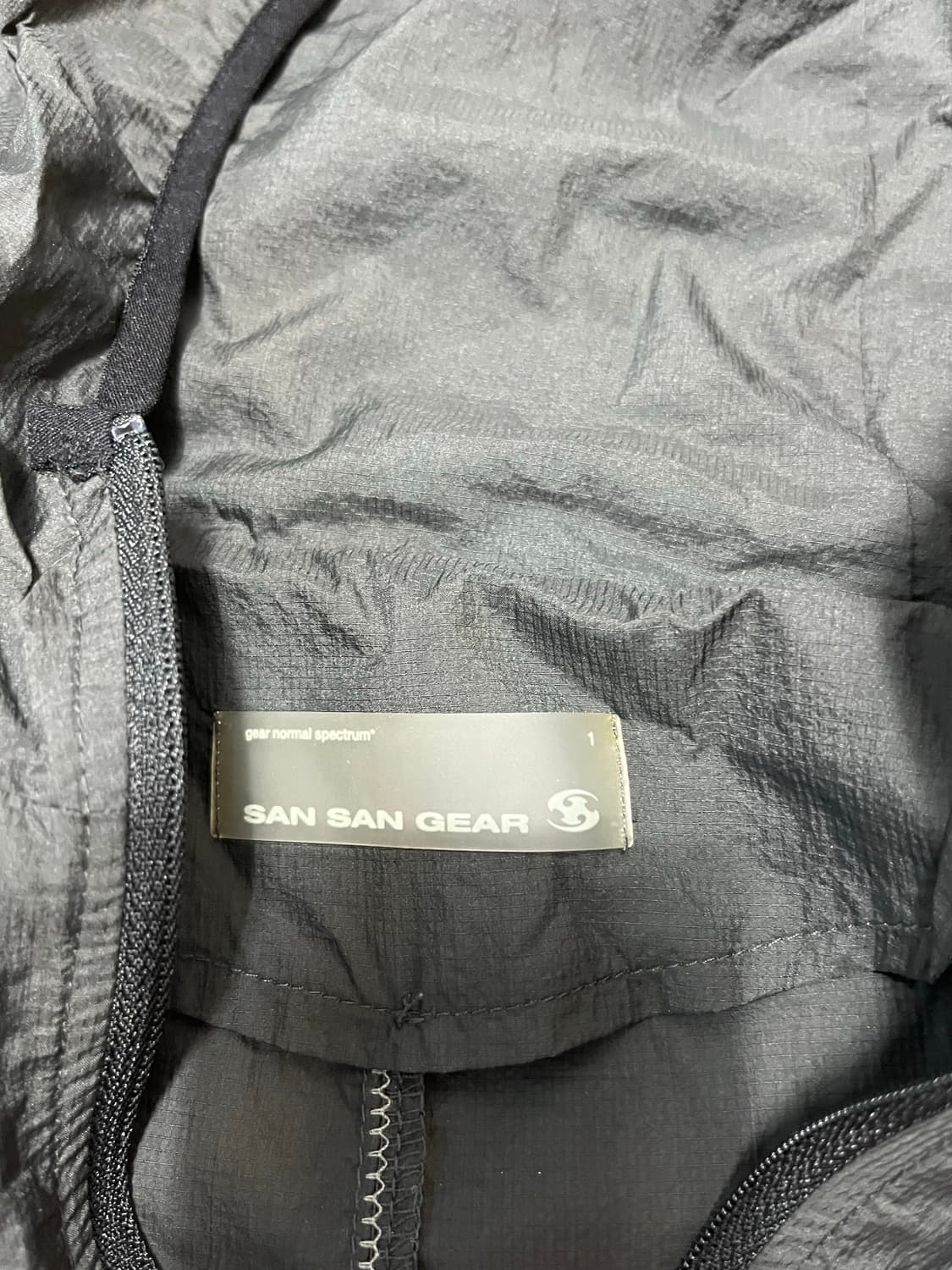 산산기어 패널드 자켓 블랙 1 상품이미지3