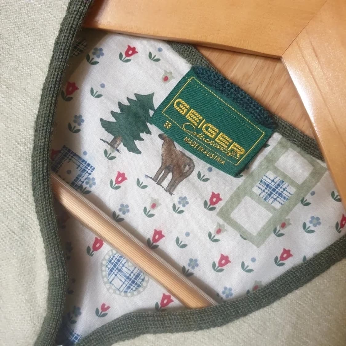 GEIGER 가이거 컬렉션라인 자수 퀼트안감 포인트 집업 가디건 자켓 상품이미지9