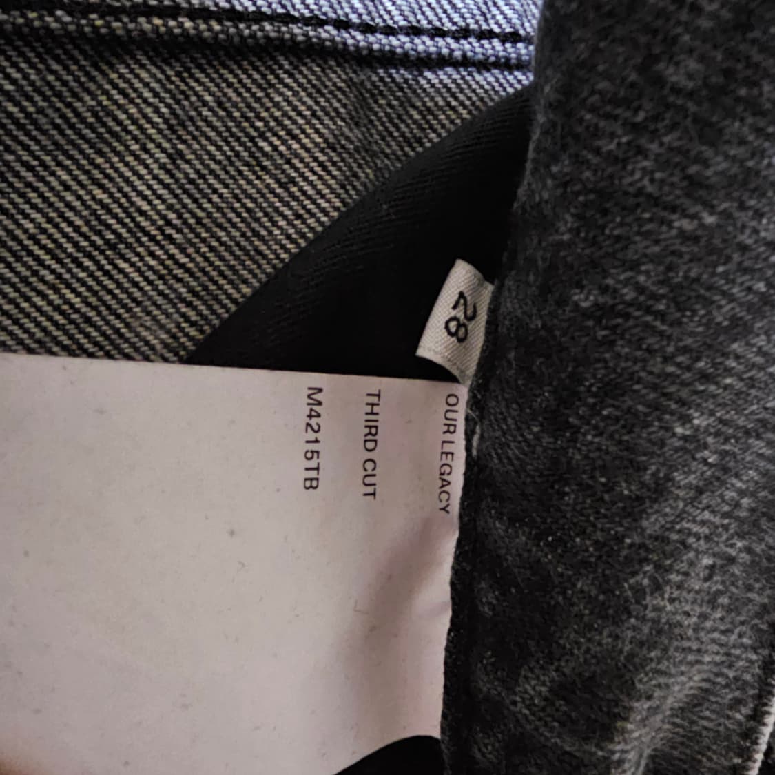 아워레가시 서드컷 데님 28 사이즈 상품이미지4