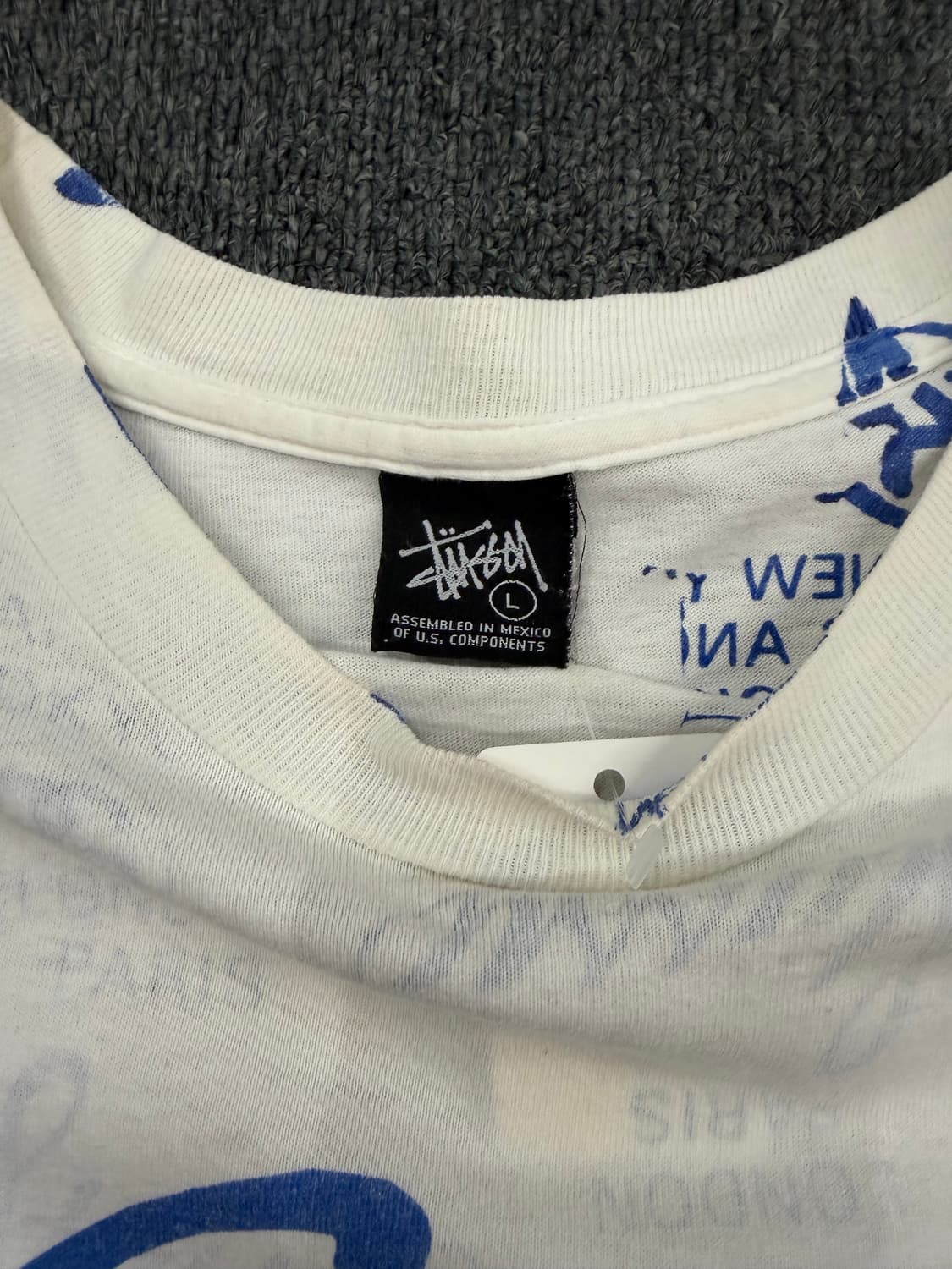 L) 스투시 빈티지 월드투어 반팔 티셔츠 상품이미지2