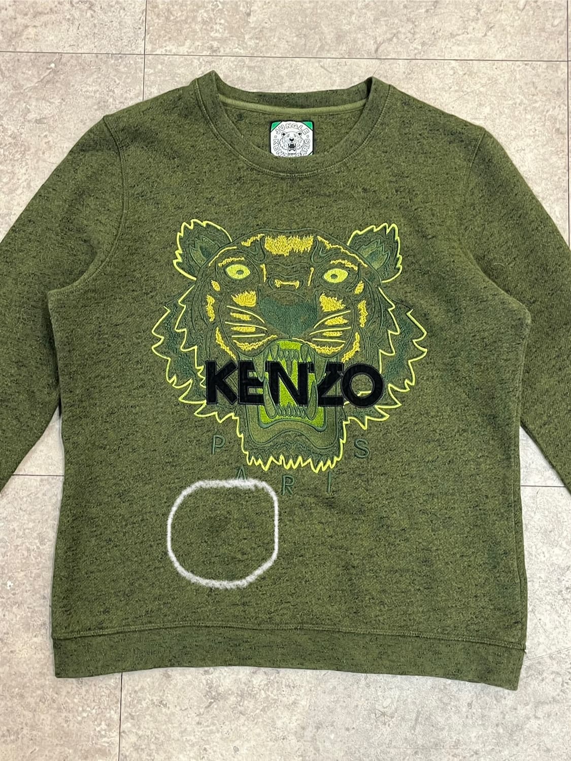 겐조 자수 맨투맨 그린 L #csz2380 상품이미지5