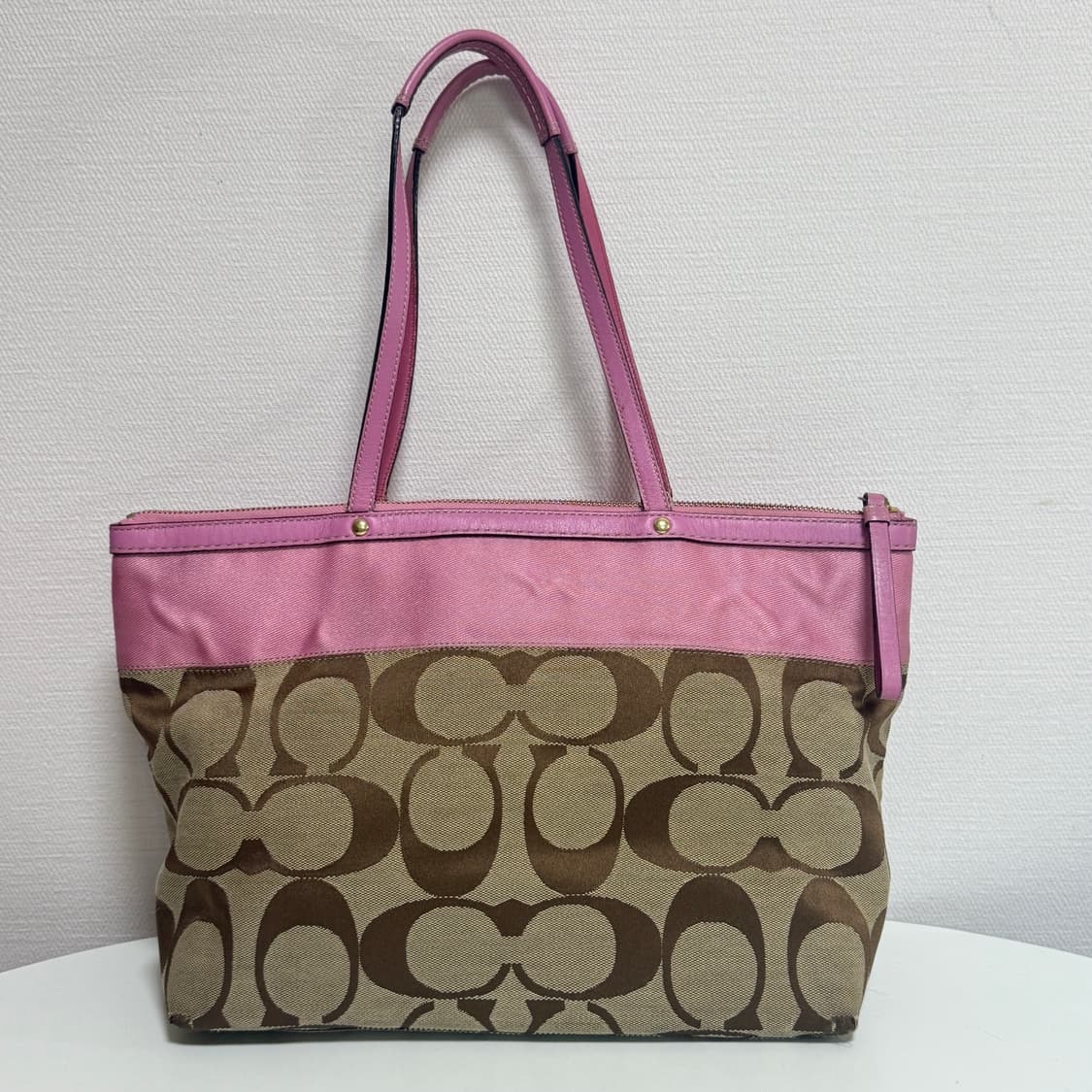 코치 핑크 시그니처 백 상품이미지2