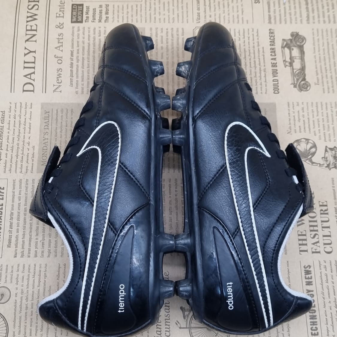 나이키 티엠포 레더 축구화 블랙 265 상품이미지5