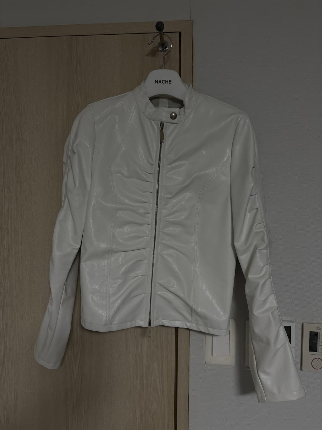 나체 셔링 레더 자켓 상품이미지2