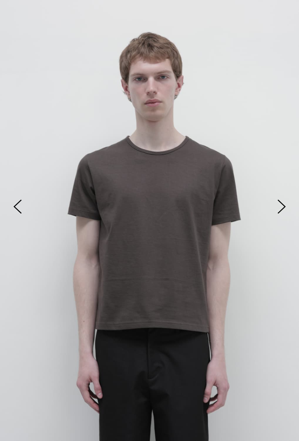 LES pin t-shirt 챠콜브라운 50사이즈 상품이미지1