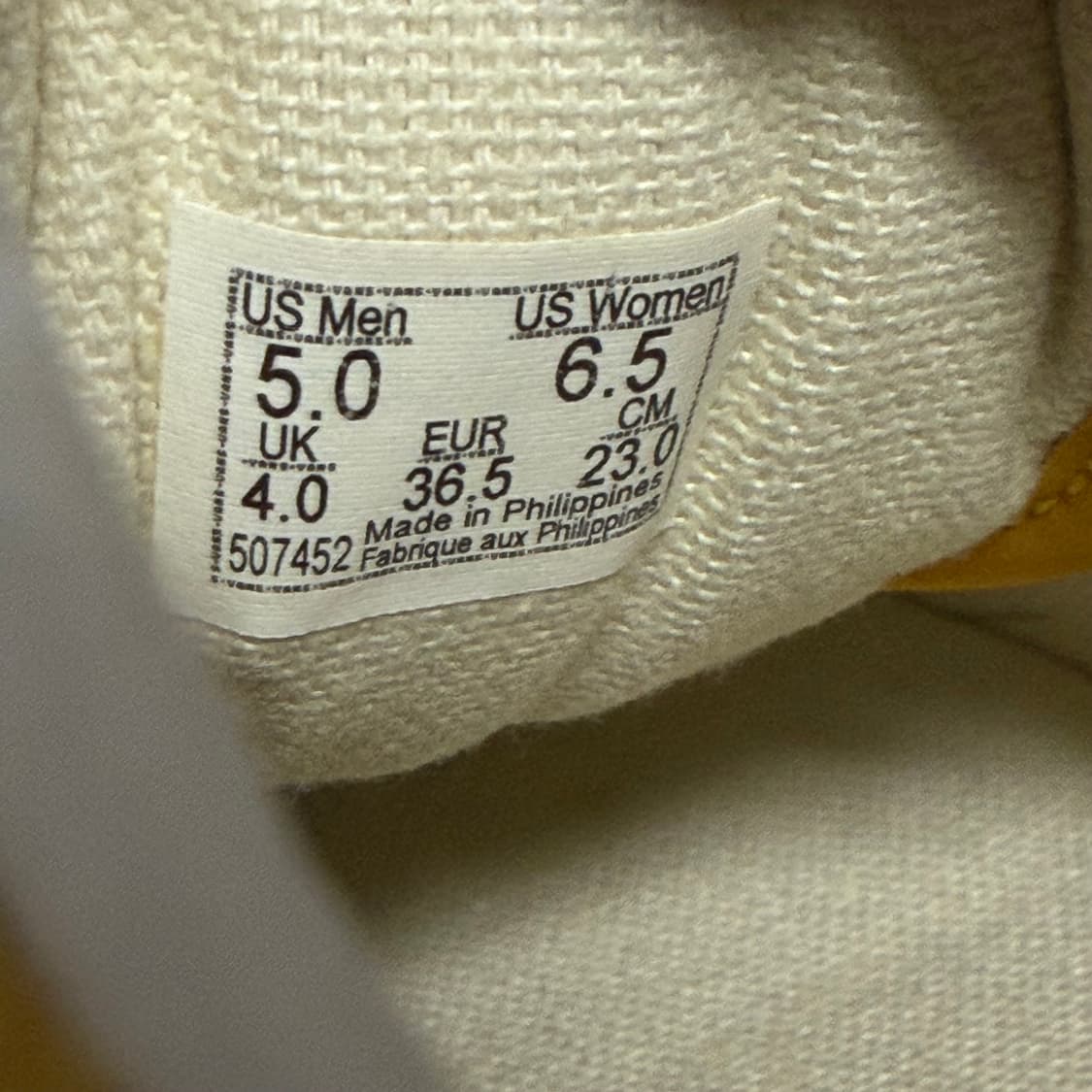 vans 반스 올드스쿨 스웨이드 머스타드 옐로우 230 상품이미지7