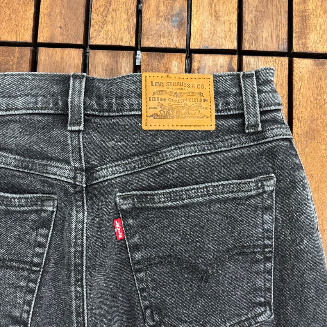 리바이스 하이웨스트 데님 스커트 (28)   상품이미지3