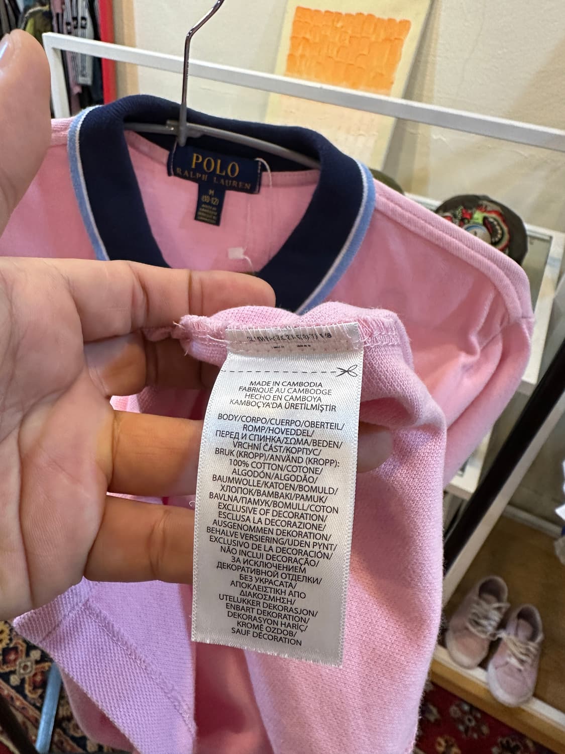 폴로 랄프로렌 빅포니 반팔 카라티 핑크 상품이미지5