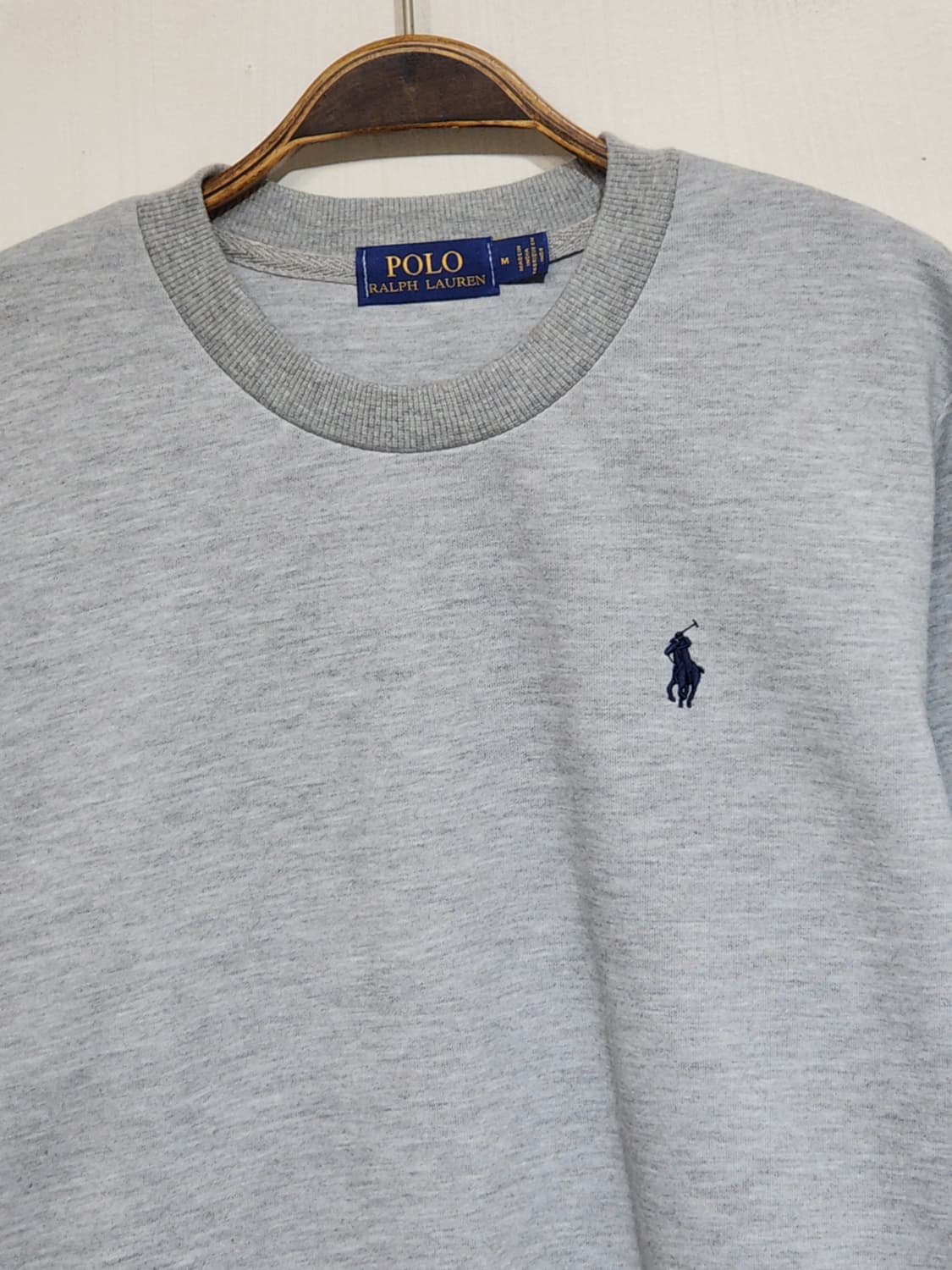 (M) 랄프로렌 폴로 맨투맨 그레이 로고 스웨트 티셔츠  상품이미지2
