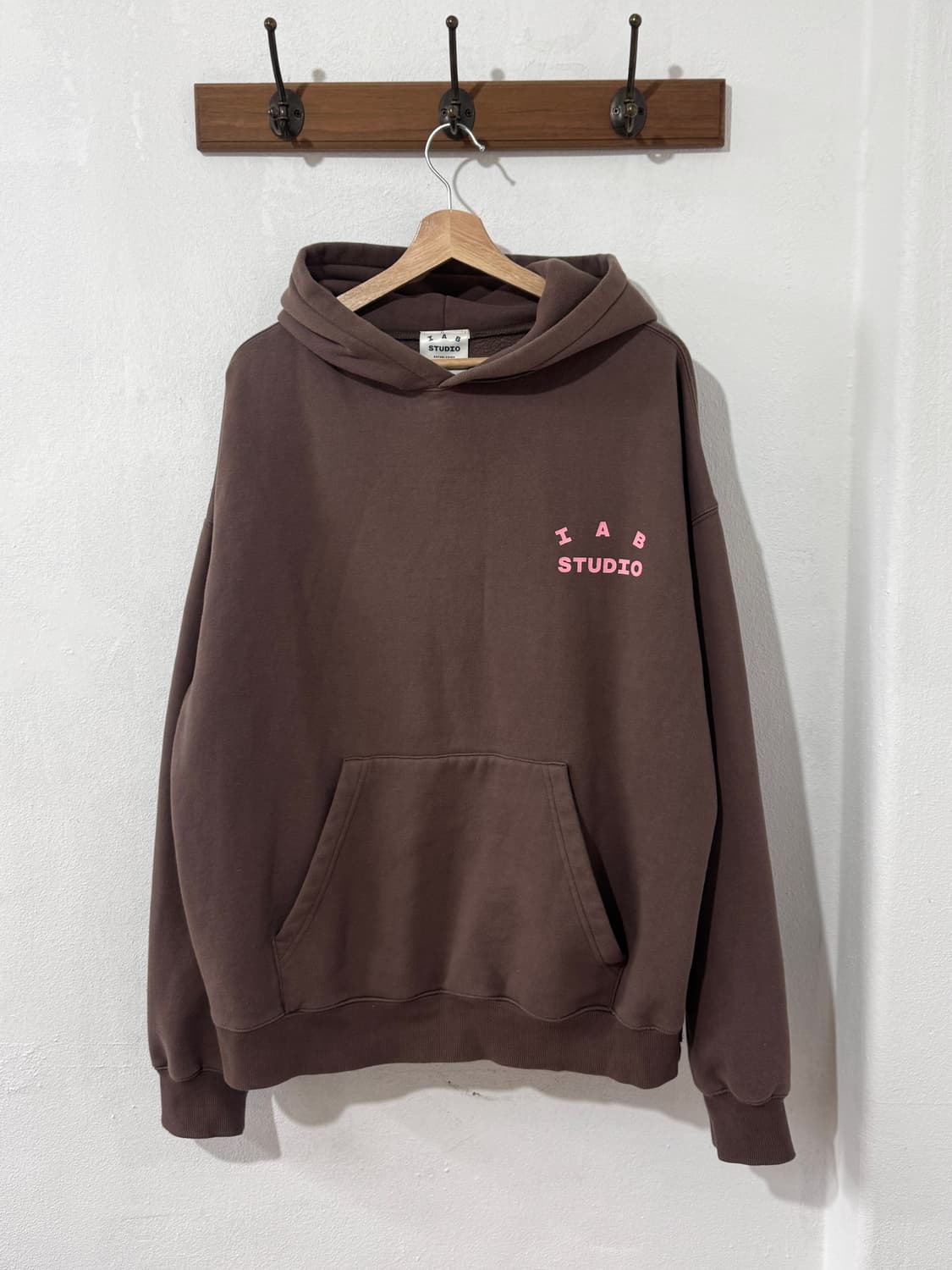 하라주쿠 한정 아이앱스튜디오 브라운 후드 상품이미지4