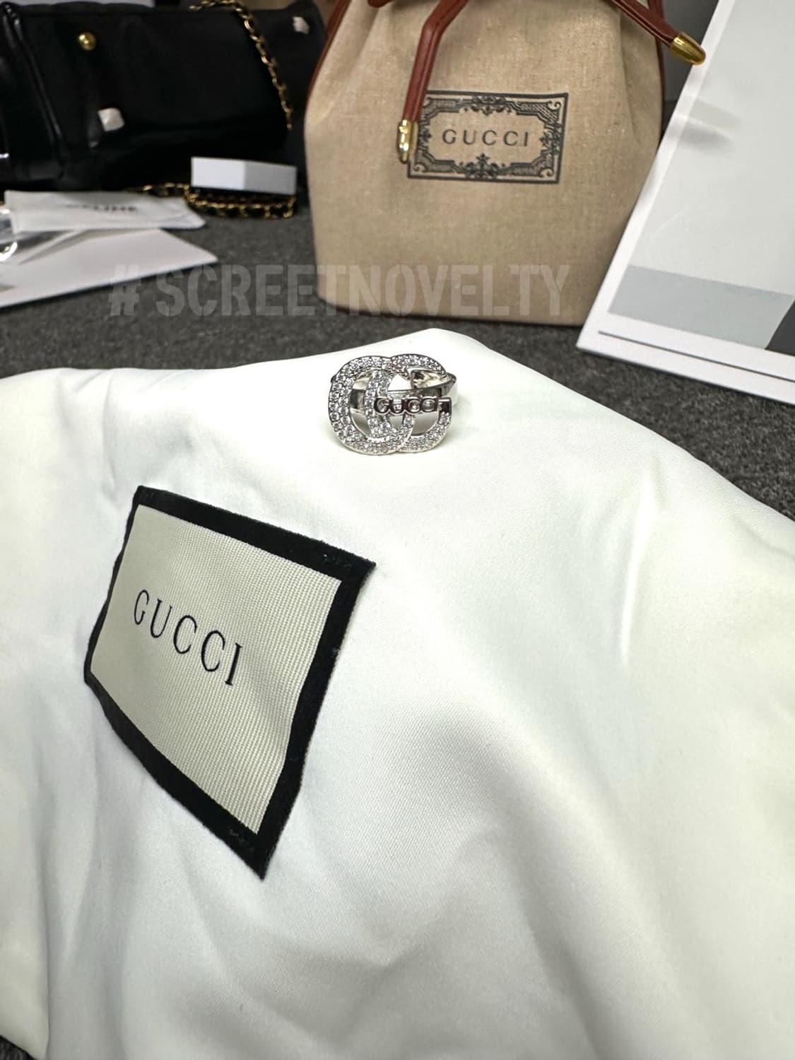 구찌 이니셜 반지 실버 상품이미지7