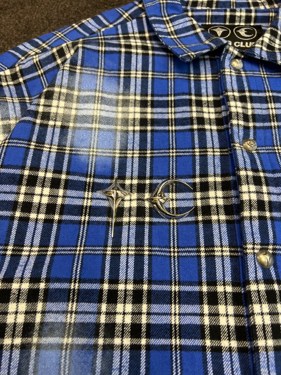 Thug Club 체크 그래픽 셔츠 상품이미지6