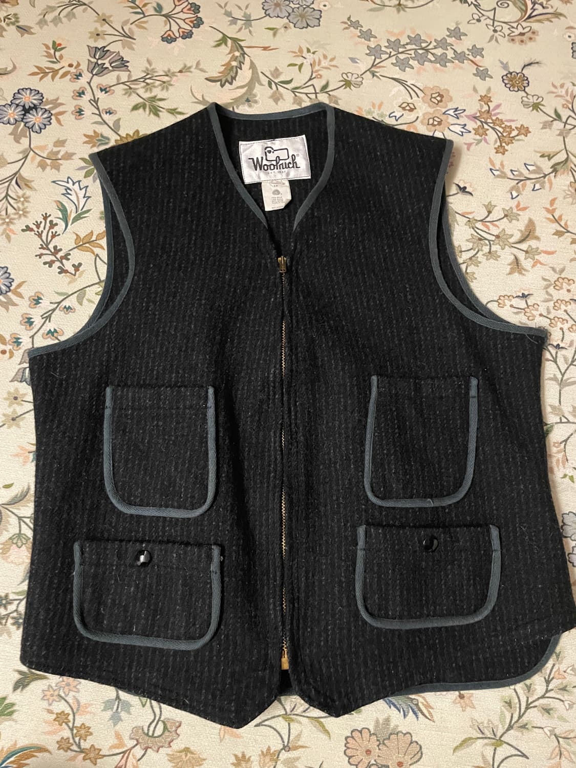 Woolrich 울 베스트 블랙 40 상품이미지1