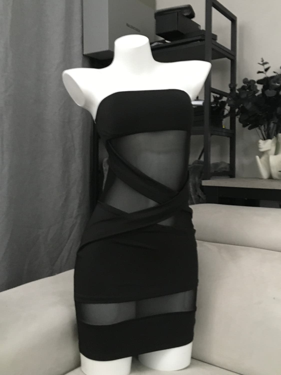 ༒ see-through layer dress 상품이미지1