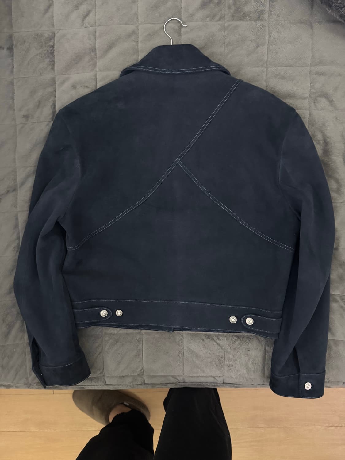 웨이비니스 스웨이드 그래파이트 네이비 자켓 (2) 상품이미지2