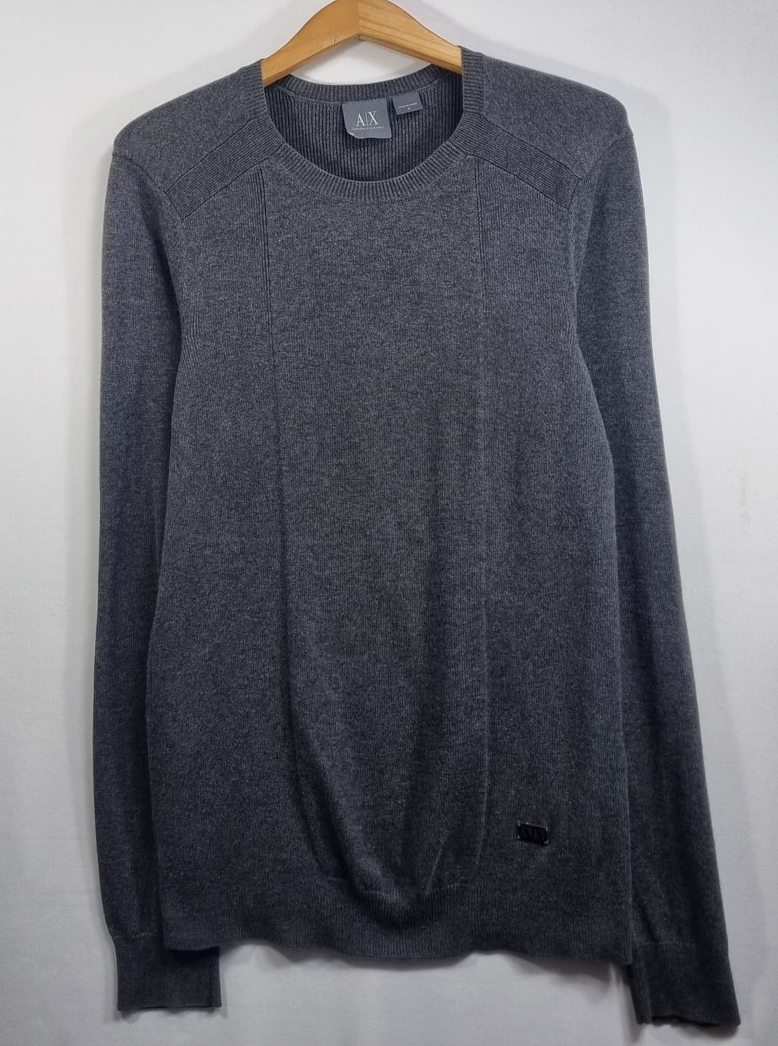 S) 아르마니 익스체인지 그레이 코튼 니트 상품이미지1