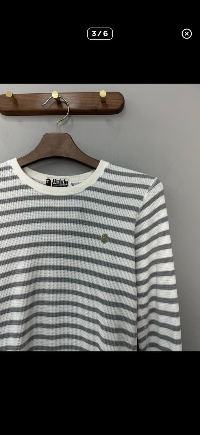 베이프 스트라이프 긴팔 티셔츠 A3808 상품이미지3