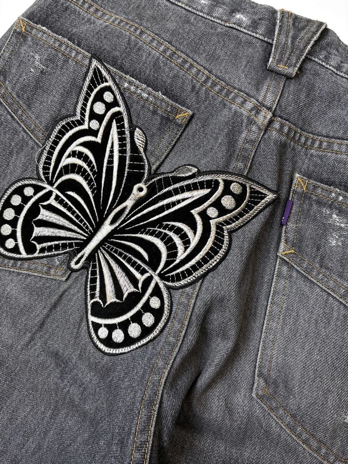 니들스 버터플라이 패치 부츠컷 데님 팬츠 PN5665    상품이미지8