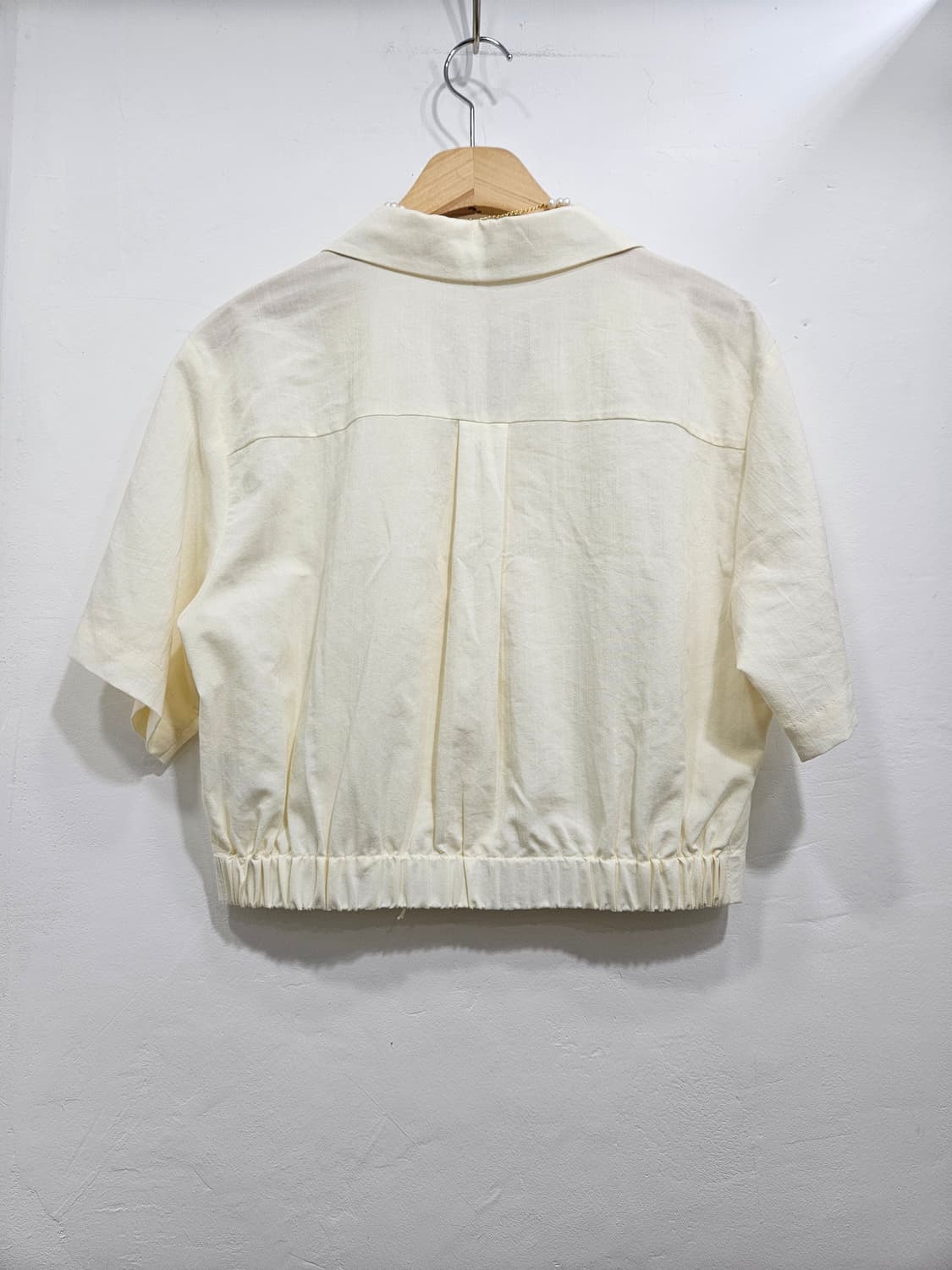 미쏘(Mixxo) 아이보리 반팔 블라우스 자켓 L 상품이미지7