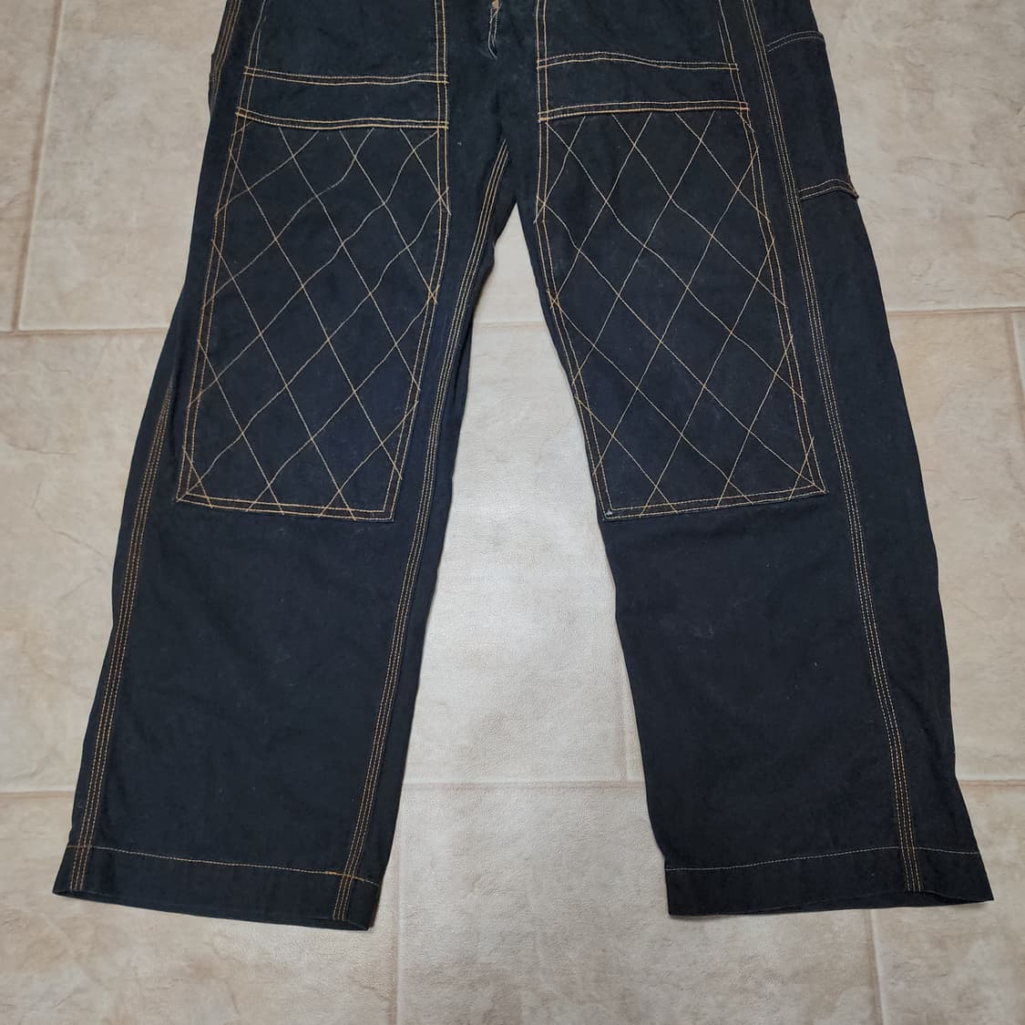 캐피탈 캔버스 블랙 럼버팬츠 상품이미지5