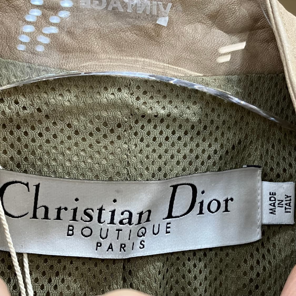 Dior 디올 베이지 양가죽 트렌치 코트 38 상품이미지2