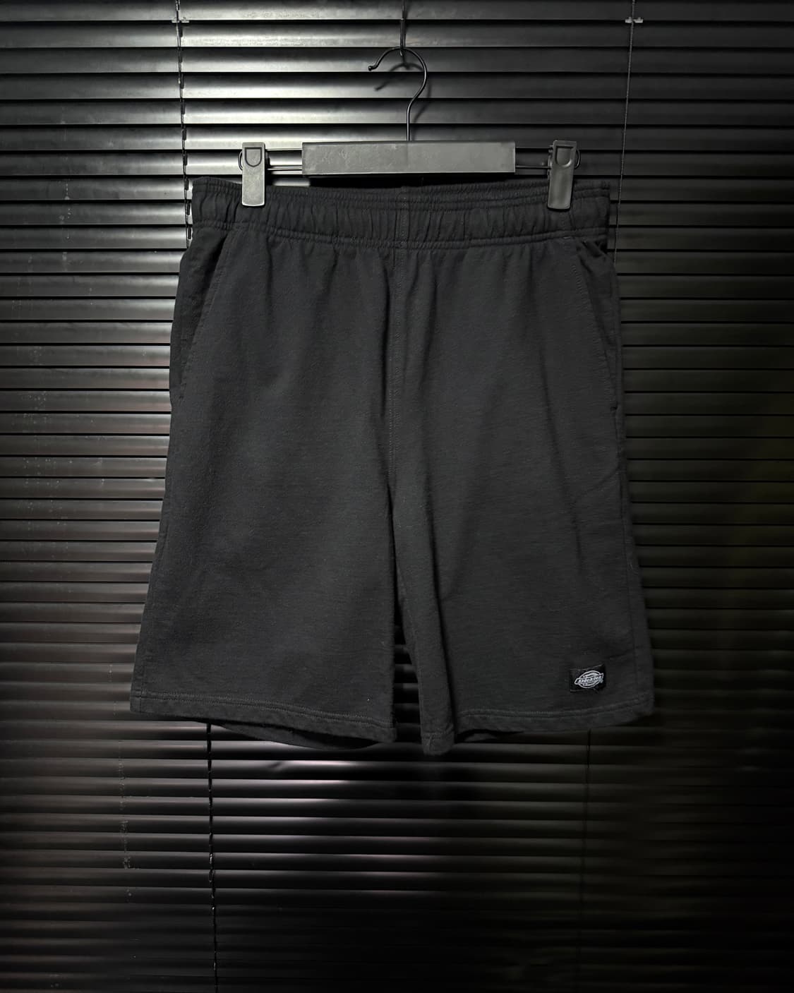 디키즈 블랙 검정 스웻 면 코튼 워크 밴딩 반바지 쇼츠 M 95 로고 상품이미지1