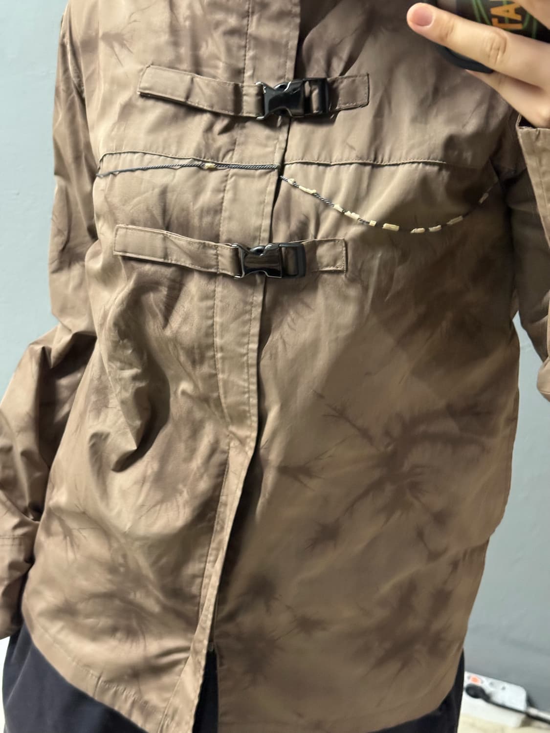 Berning sho grunge printing buckle jk 상품이미지4