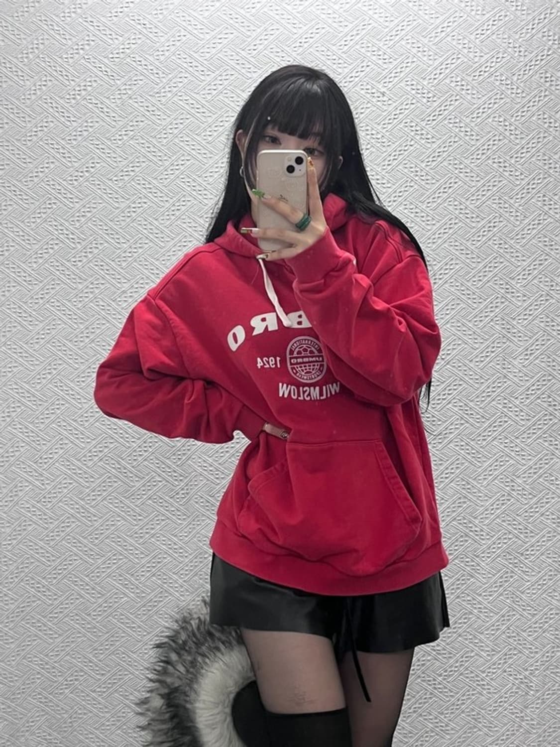 엄브로 올드스쿨 레트로 빈티지 스펠로고 후드티 100 C09466 상품이미지2