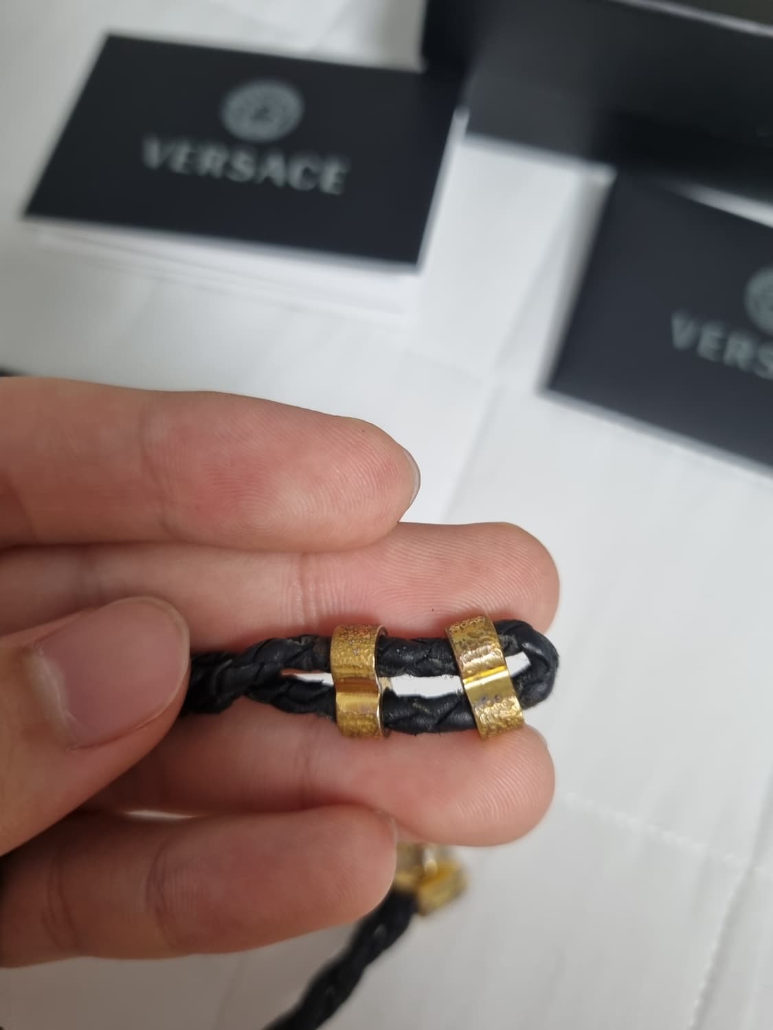 베르사체 메두사 금장 팔찌 상품이미지5