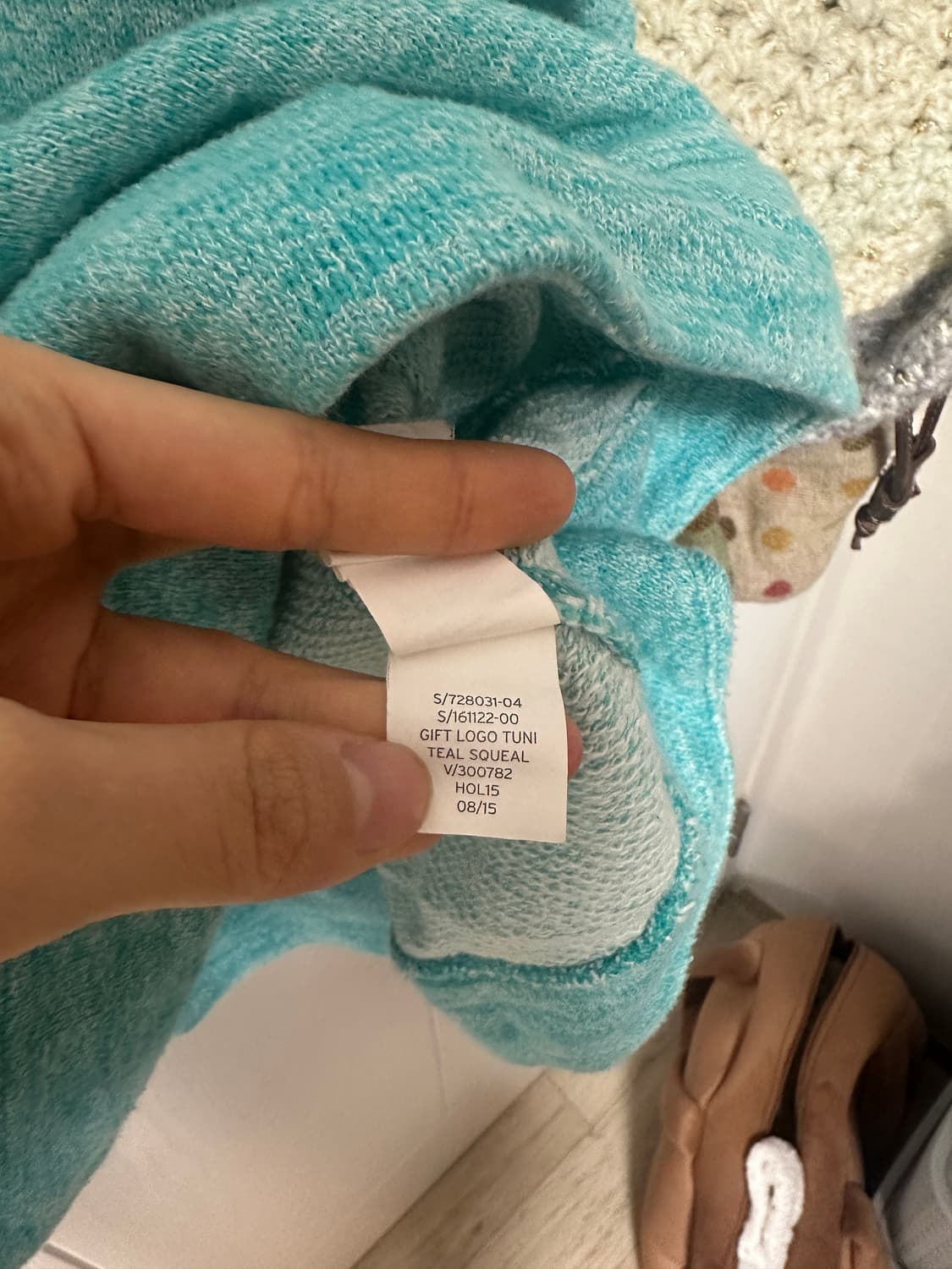 gap 빈티지 민트 후드티 상품이미지4