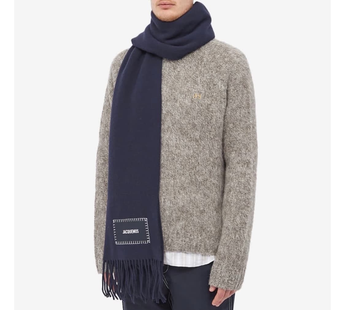 자크뮈스 울 머플러 네이비 상품이미지1