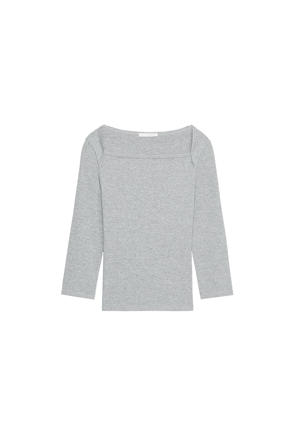 Zara 코튼모달티셔츠 7부 소매 그레이 L 상품이미지3