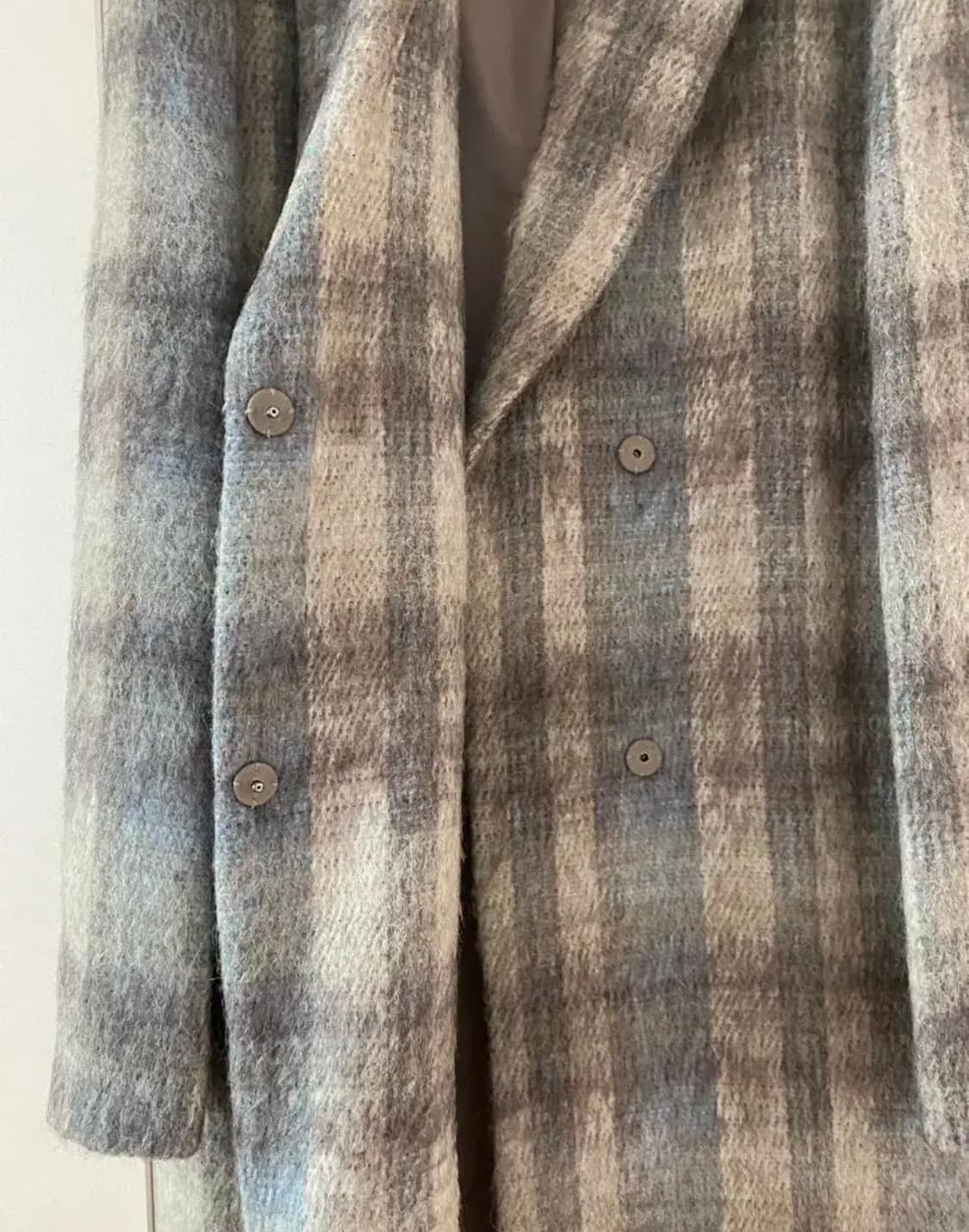 로우클래식 체크 코트 XS 상품이미지4