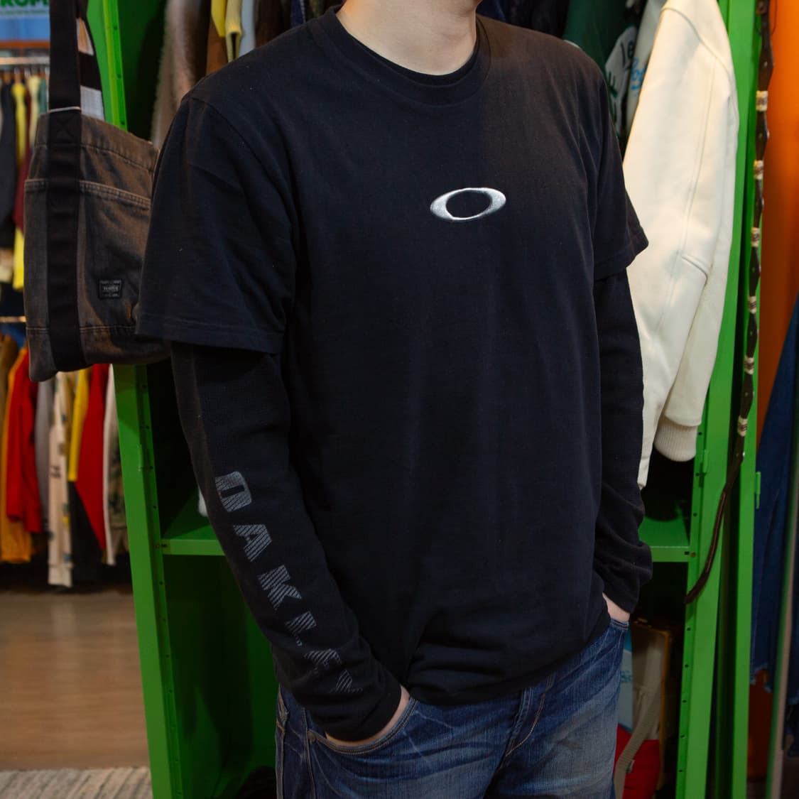 오클리 와플 롱 슬리브 그린 상품이미지1