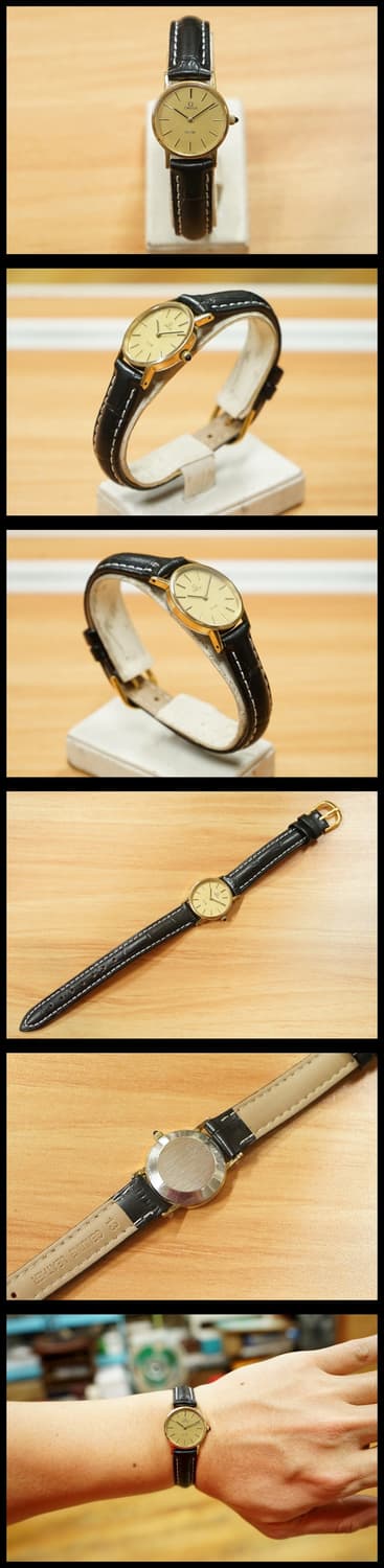 60s 오메가 드빌 여성용 금장 수동 시계 상품이미지2