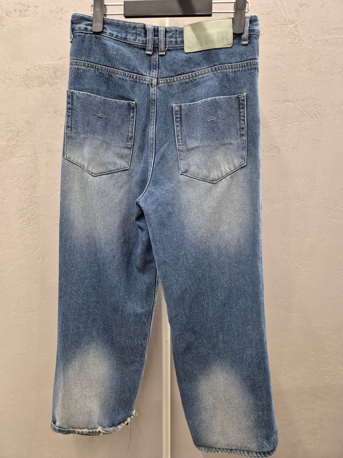 SATUR 빈티지 워싱 와이드 데님 상품이미지3