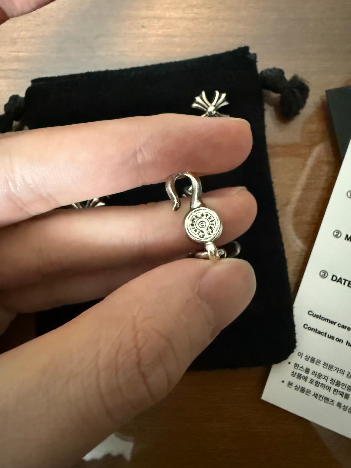 크롬하츠 컷아웃 9링크 팔찌 판매합니다 상품이미지2