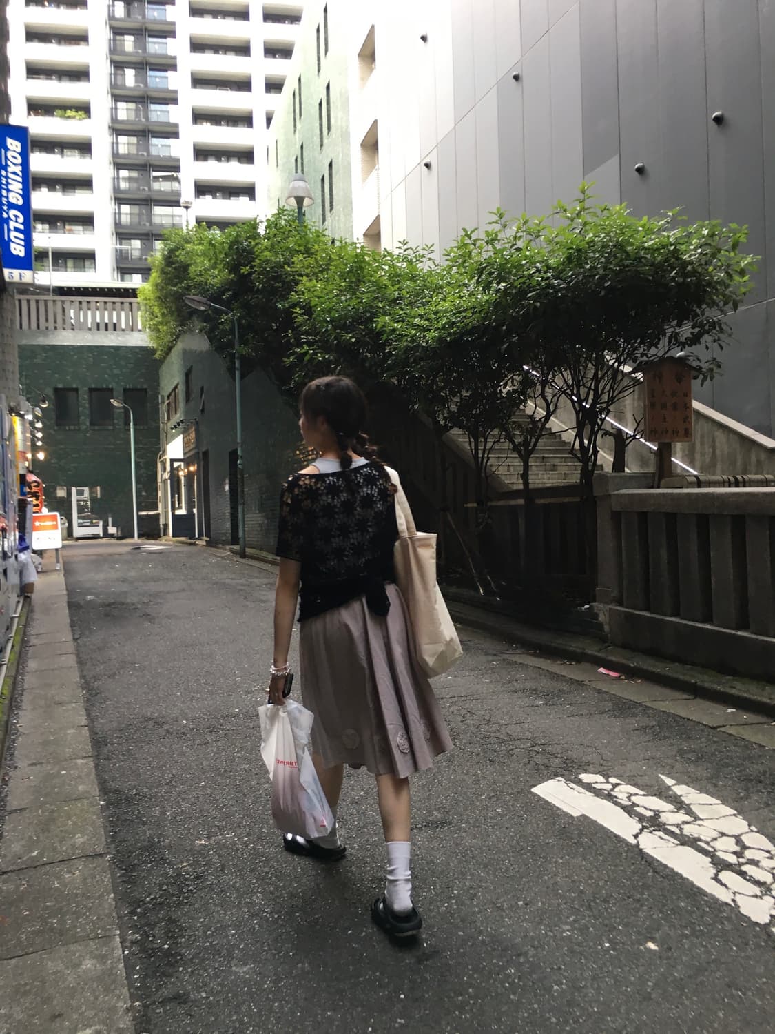 Black lace top 상품이미지3