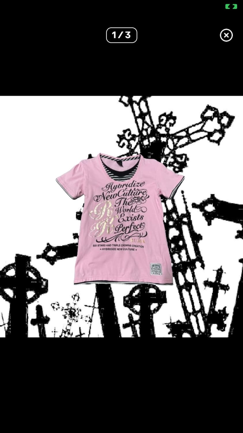 핑크 레이어드 반팔티 상품이미지1