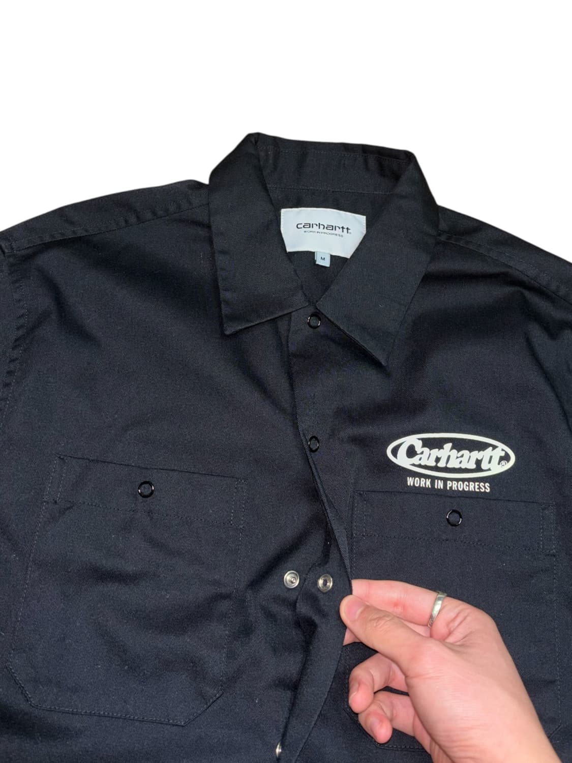칼하트 wip 볼티모어 블랙 루즈핏 워크셔츠 상품이미지7