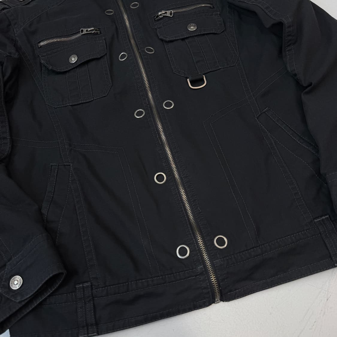 바이커 Y2K 코튼 집업 자켓 상품이미지4