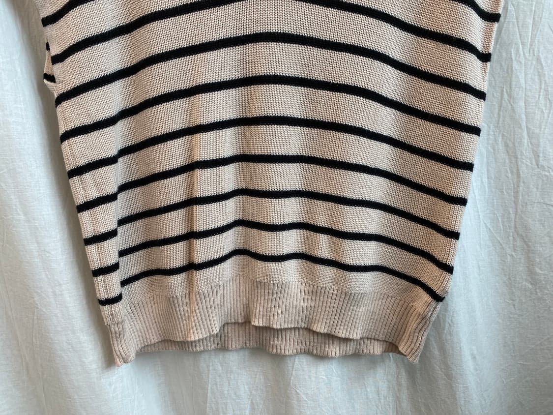 일러 스트라이프 니트베스트(M) 상품이미지5