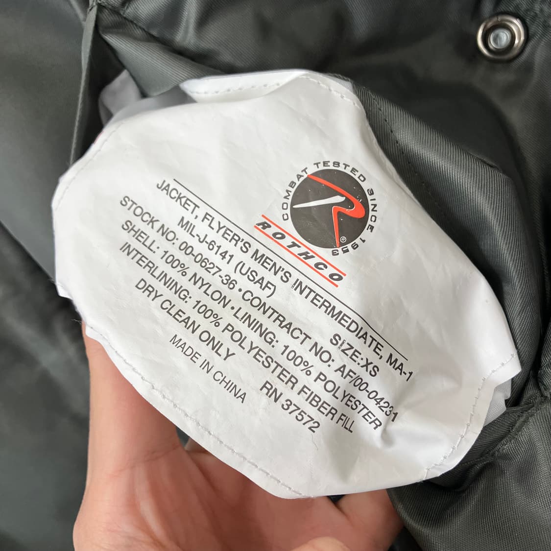 272 로스코 항공점퍼 ma1 올리브 상품이미지2