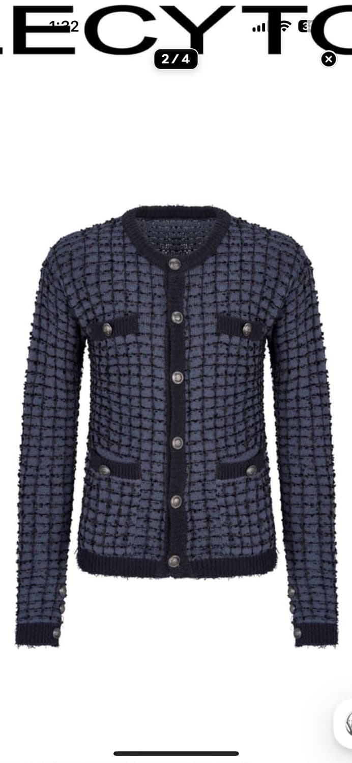 Tweed sirin cardigan_[blue] 새상품 상품이미지1