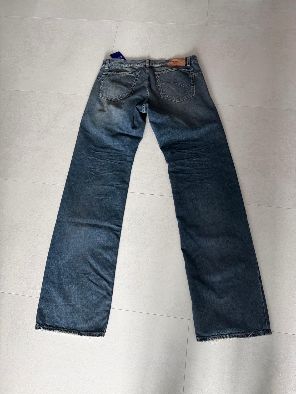 발렌시아가 로우 웨이스트 데님 팬츠 진청 상품이미지2