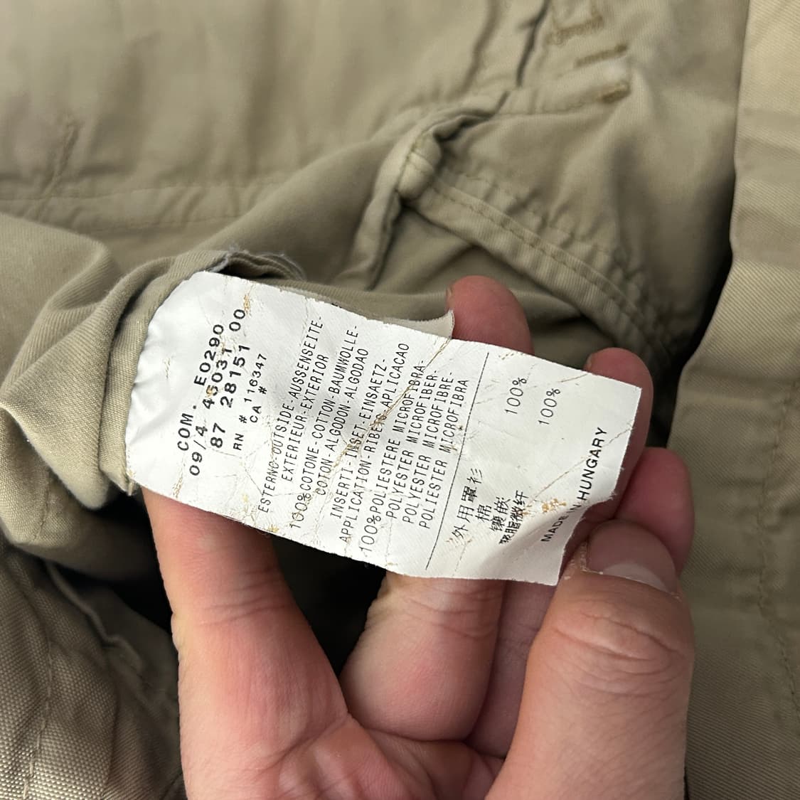 몽클레어 베이지 사파리 자켓  상품이미지10