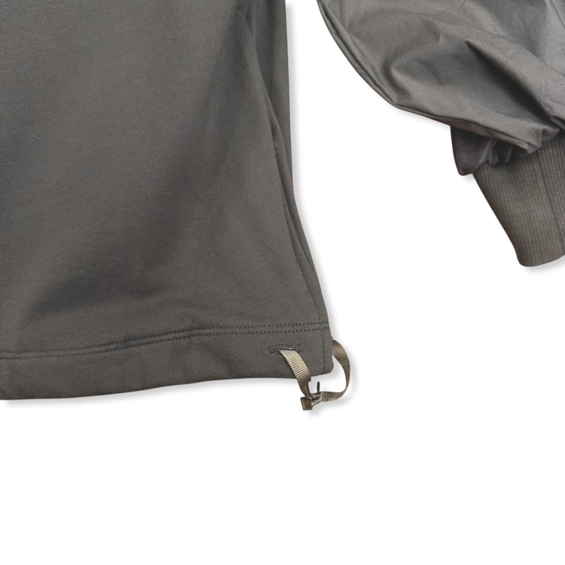 Khaki frill & string detail volume sweat 상품이미지4