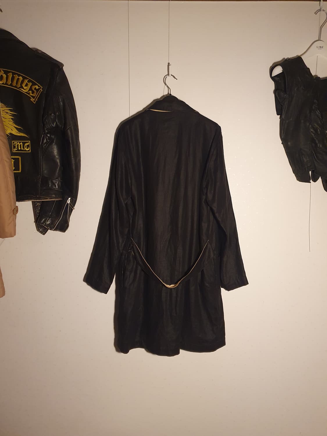 Klasica linen black 4button coat 상품이미지5